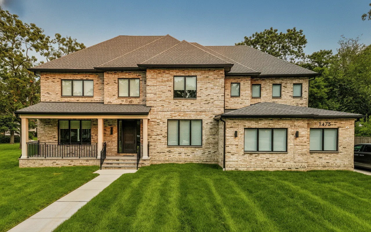 Custom home exterior